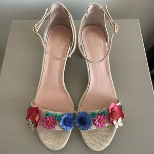 Kate spade obelie floral sandles, size 9